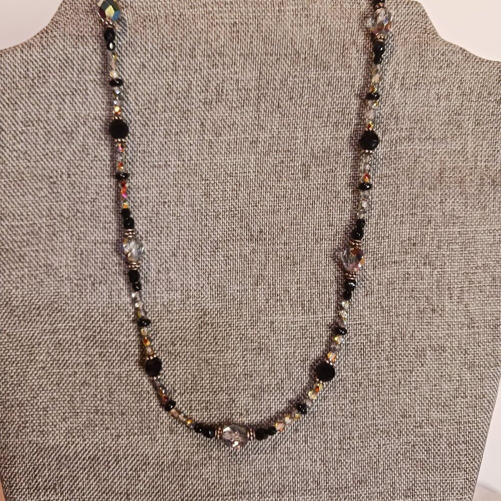 Sterling Silver and Glass Crystals Necklace